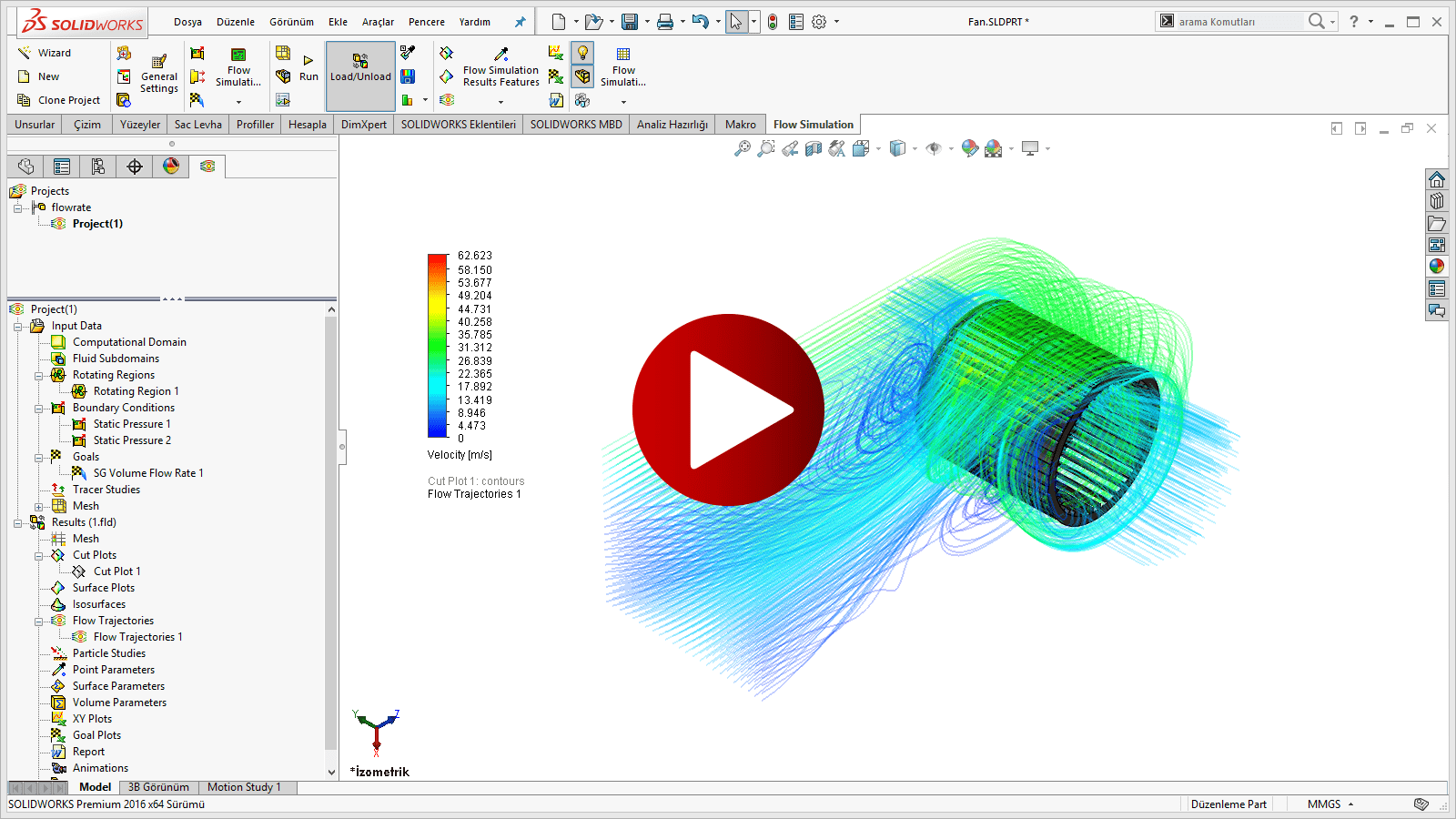 Мастер проекта flow simulation